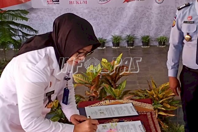 Kadiv PAS DIY Pimpin Deklarasi Janji Kinerja Tahun 2020 UPT Pemasyarakatan se-Wonosari