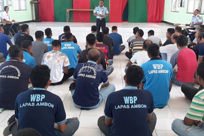 60 WBP Lapas Ambon Jalani Asesmen Program Rehabilitasi Narkotika