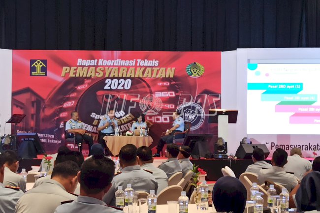 Peserta Rakornispas Tahun 2020 Siap Wujudkan  Kemenkumham Corpu & Layanan PAS Berbasis HAM