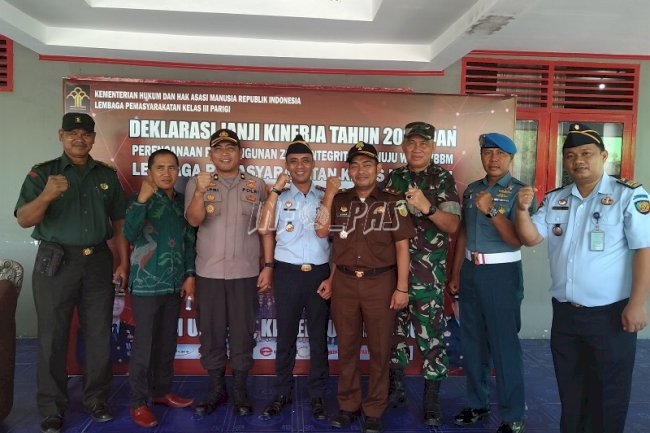 Lapas Parigi Gelar Apel Deklarasi Janji Kinerja 2020