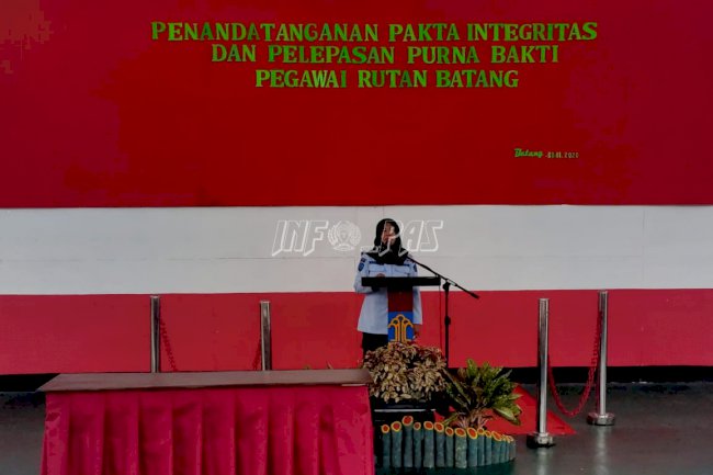 Masuki Purnabakti, Rutan Batang Lepas Salah Satu Petugas Terbaiknya