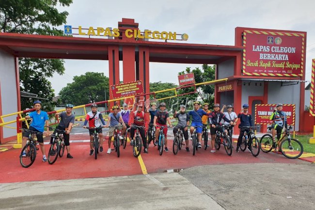 Fun Bike Perkuat Semangat & Kebersamaan Jajaran Lapas Cilegon