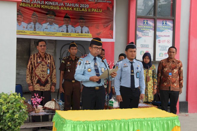 Deklarasi Janji Kinerja. LPKA Palu Canangkan WBK & WBBM