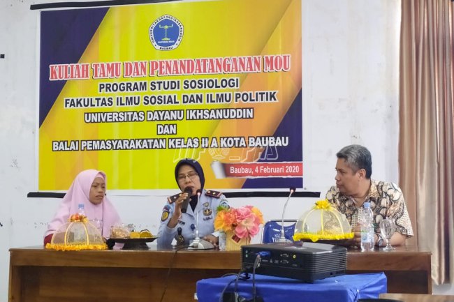 Tim Bapas Baubau Berikan Kuliah Umum di Univ. Dayanu Ikhsanuddin