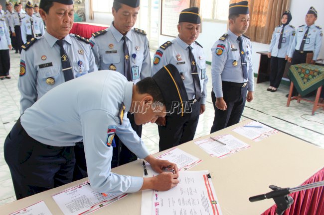 Teken Deklarasi Janji Kinerja, Kepala LPKA Blitar: Tunjukkan Kinerja PASTI