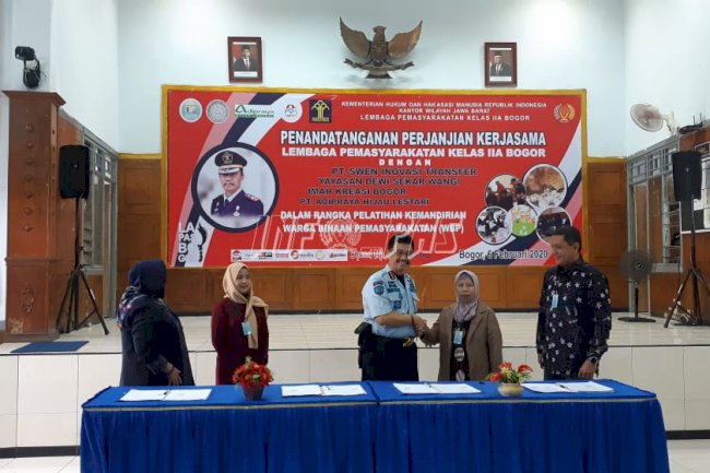 Lapas Bogor Teken Kerja Sama Wujudkan WBP Menjadi SDM Unggul