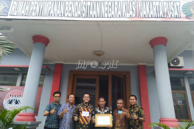 Rupbasan Jakarta Pusat Raih Penghargaan Dari KPPN Jakarta V