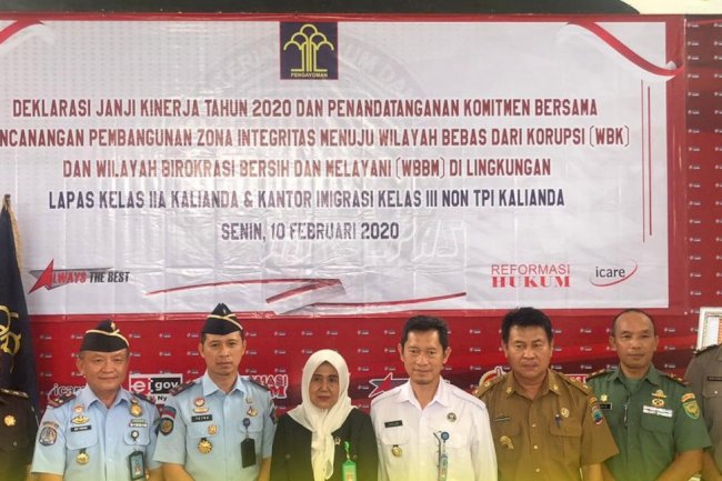 Lapas & Kanim Kalianda Deklarasikan Janji Kinerja & Komitmen ZI WBK/WBBM