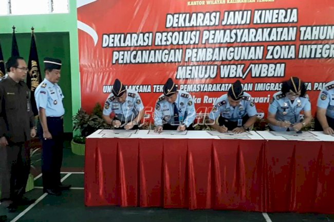 6 UPT Kanwil Kemenkumham Kalteng Siap Wujudkan Wbk/Wbbm