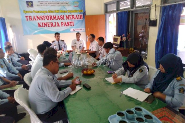 Kabag Program & Humas Kanwil Jateng Lakukan Pendampingan WBK/WBBM di Bapas Pati