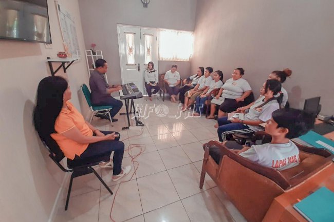 Lapas Kelas IIA Tangerang Fasilitasi WBP Pelatihan Keyboard