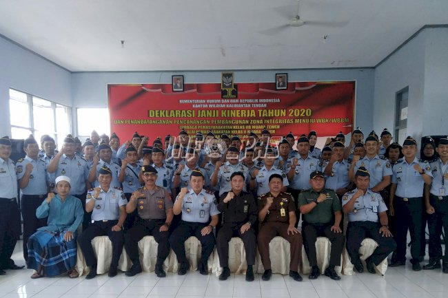 UPT PAS Wilayah Rayon IV Kanwil Kalteng Deklarasikan Janji Kinerja Tahun 2020