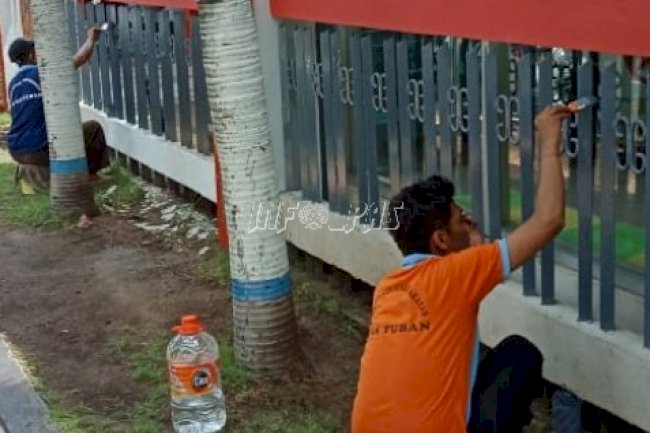 Tingkatkan Pelayanan, Lapas Tuban Genjot Perbaikan Sejumlah Fasilitas