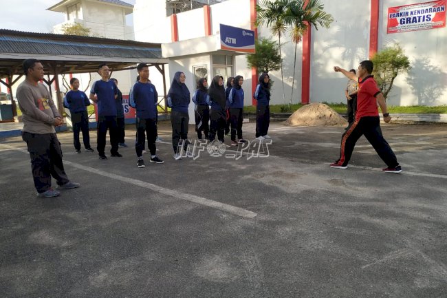 Baris-Berbaris Jaga Fisik & Mental Tunas Pengayoman LPP Bandar Lampung