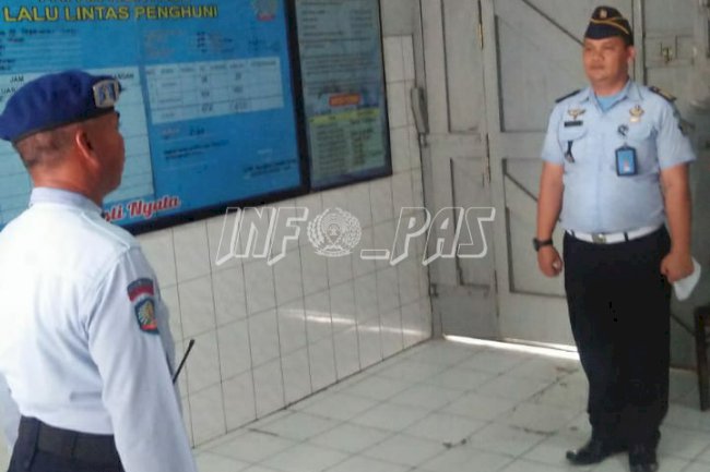 Lapas Sragen Latih Tata Cara Penghormatan Kunjungan
