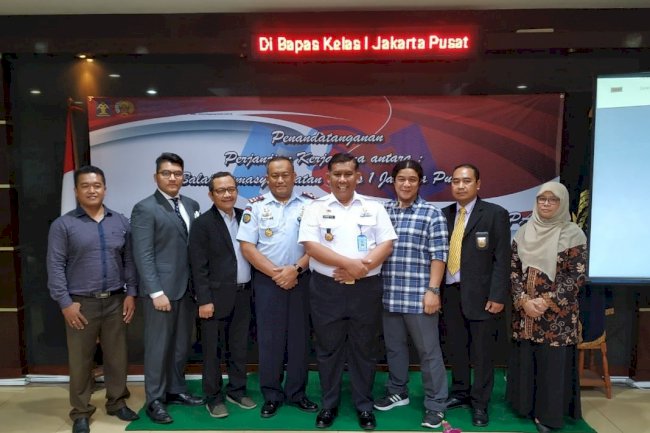 Bapas Jakarta Pusat Teken PKS Dengan 6 Pokmas Peduli Pemasyarakatan