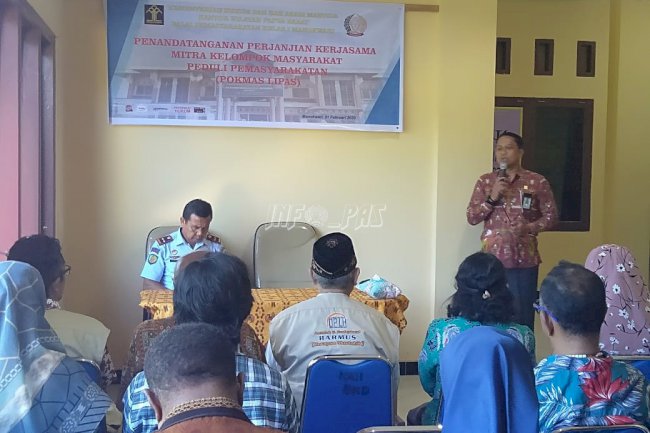 Bapas Manokwari Jalin PKS Dengan 11 Pokmas Peduli Pemasyarakatan