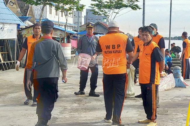 Rutan Kuala Kapuas Berpartisipasi Dalam Peringatan Hari Sampah Nasional