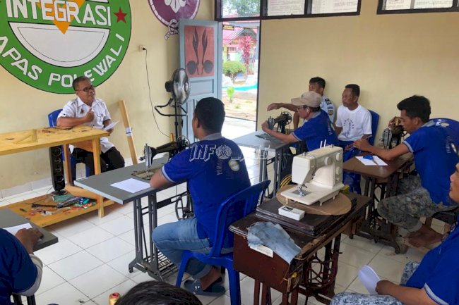 WBP Lapas Polewali Antusias Ikuti Kelas Menjahit 