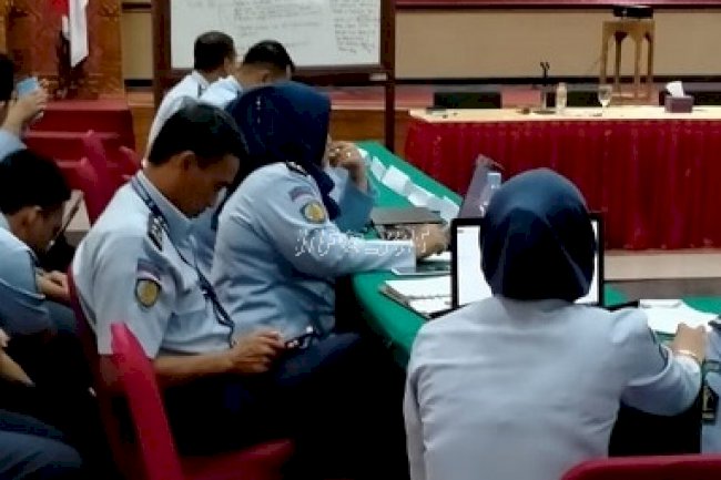 Tim Pokja Bapas Pati Hadiri Pendampingan ZI WBM/WBBK Kanwil Kemenkumham Jateng