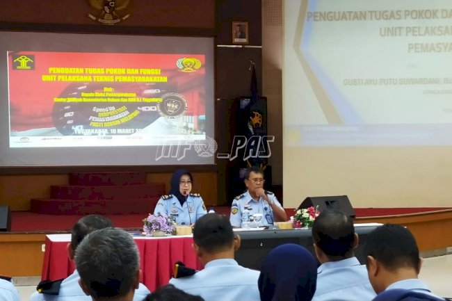 JFT PK Bapas Yogyakarta Hadiri Penguatan Tusi oleh Kadiv PAS