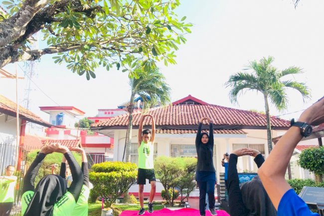 Seminggu Pelatihan, WBP Lapas Rangkasbitung Praktik Instruktur Senam