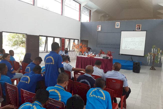 Datangkan Dinkes, Lapas Piru Fasilitasi Penyuluhan Pencegahan Virus Corona