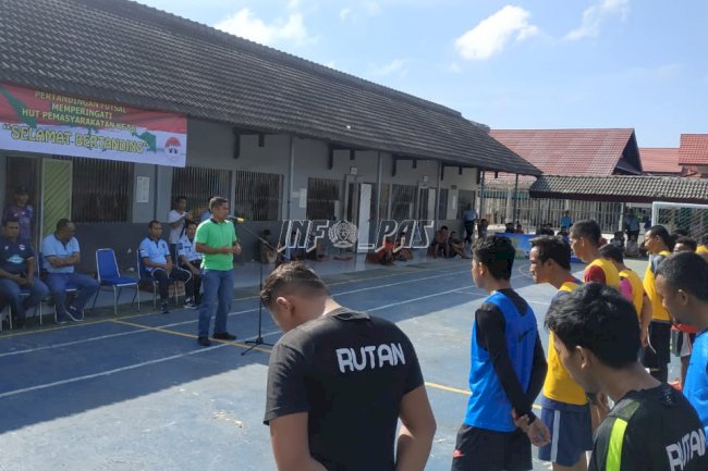 Rutan Futsal League 2020 Dimulai, WBP Rutan Balikpapan Sumringah