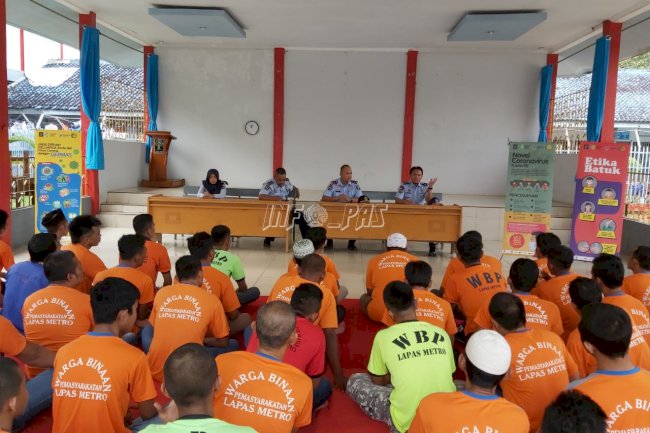 Lapas Metro Sosialisasikan Pencegahan Covid-19 Kepada WBP