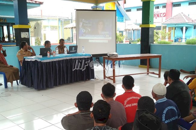 Libatkan Dinkes, Lapas Sarolangun Fasilitasi Sosialisasi Pencegahan Corona 