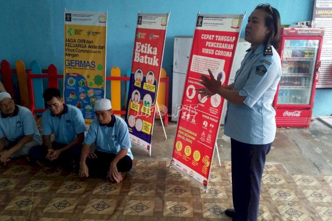 Lapas Palangka Raya Gencarkan Sosialisasi Pencegahan Covid-19
