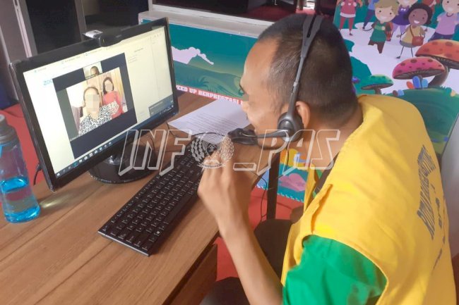 WBP Lapas Rangkasbitung Kini Bisa Video Call dengan Keluarga