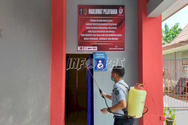 Rutan Mamuju Ikuti Instruksi Plt. Dirjen PAS Cegah Penyebaran Corona