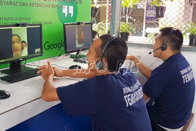 WBP Rutan Temanggung Manfaatkan Layanan Video Call untuk Melepas Rindu