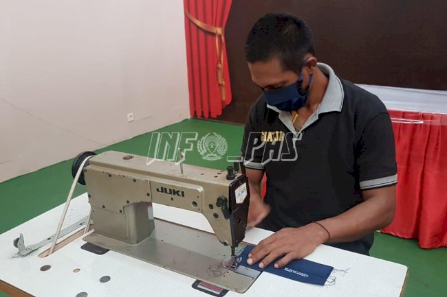 Masker Langka, WBP Lapas Tangerang Produksi Masker