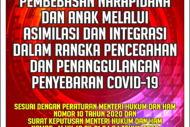 Galeri: Sejumlah WBP 'Dirumahkan' Demi Cegah Penyebaran Covid-19 di Lapas/Rutan