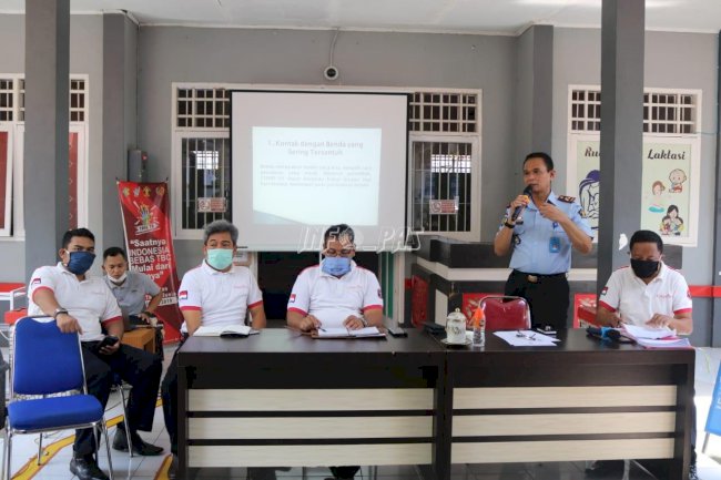 Kalapas Narkotika Sungguminasa Minta Jajarannya Tingkatkan Pencegahan COVID-19