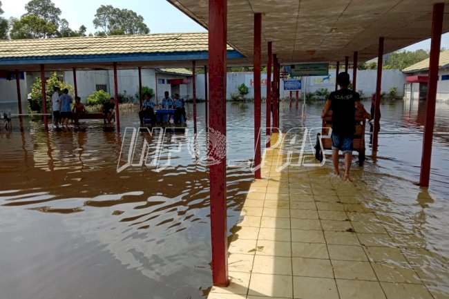 Air Meninggi, Rutan Buntok Masih Dilanda Banjir
