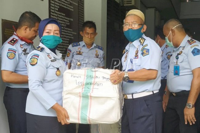 LPP Kendari Dapat Bantuan APD dari Ditjen PAS & FPP