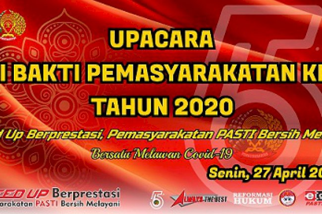 Galeri: Upacara Peringatan Hari Bakti Pemasyarakatan ke-56 Tahun 2020