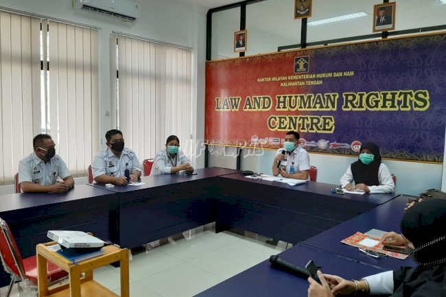 2 Kasubsi Wakili Lapas Palangka Raya Pada Teleconference Rapat Kajian HAM 