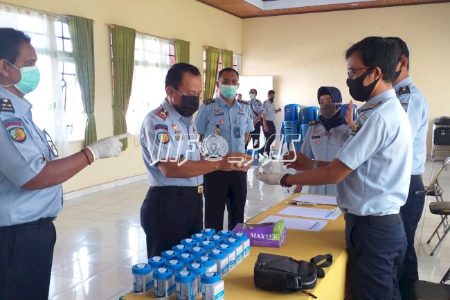 91 Petugas Lapas Palangka Raya Jalani Tes Urin
