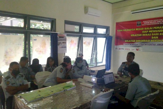 Bapas Pati Paparkan Program Unggulan Kepada Tim Evaluasi Itjen Kemenkumham