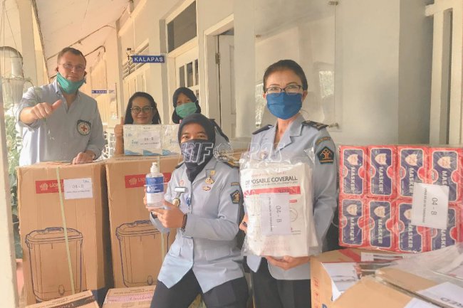 Lapas Kelas IIA Tangerang Terima Bantuan Pencegahan COVID-19