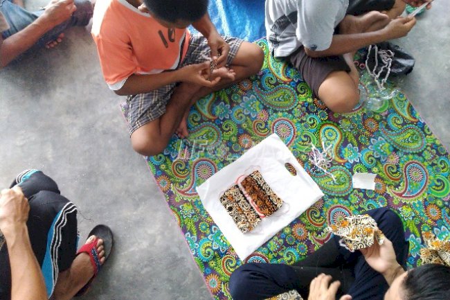Kalapas Sukamara Pantau Pembuatan Masker Oleh WBP