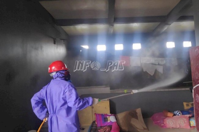 LPN Sungguminasa Disemprot Disinfektan, Petugasnya Dites Urin
