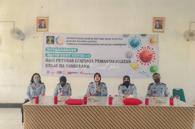 Rapid Test, Petugas Lapas Kelas IIA Tangerang Negatif COVID-19
