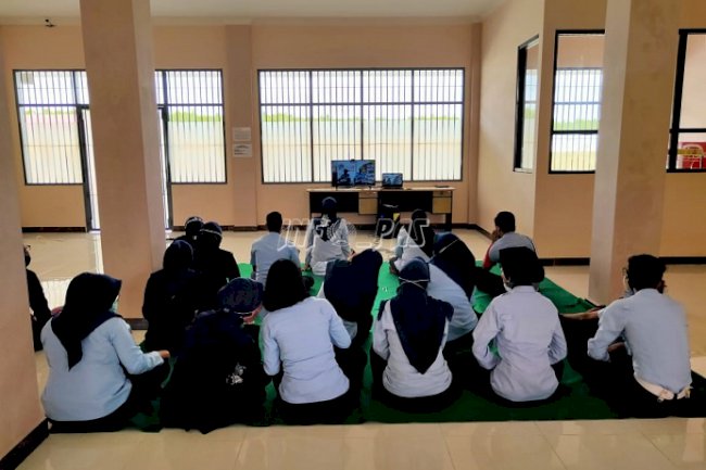 LPP Palangka Raya Ikuti Videoconference Pencegahan Gangguan Kamtib