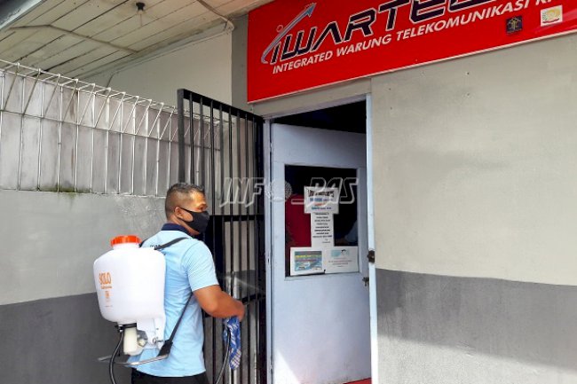 Lawan COVID-19, Lapas Palangka Raya Lakukan Penyemprotan Disinfektan