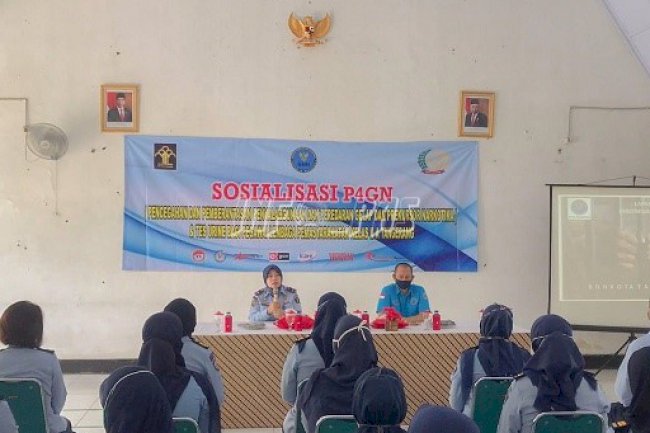 Lapas Kelas IIA Tangerang Gelar Sosialisasi P4GN & Tes Urin Petugas